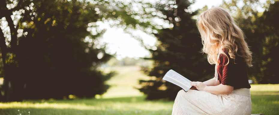 Girl reading book