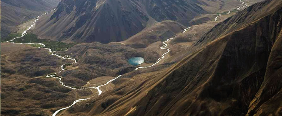 Wakhan corridor from the top